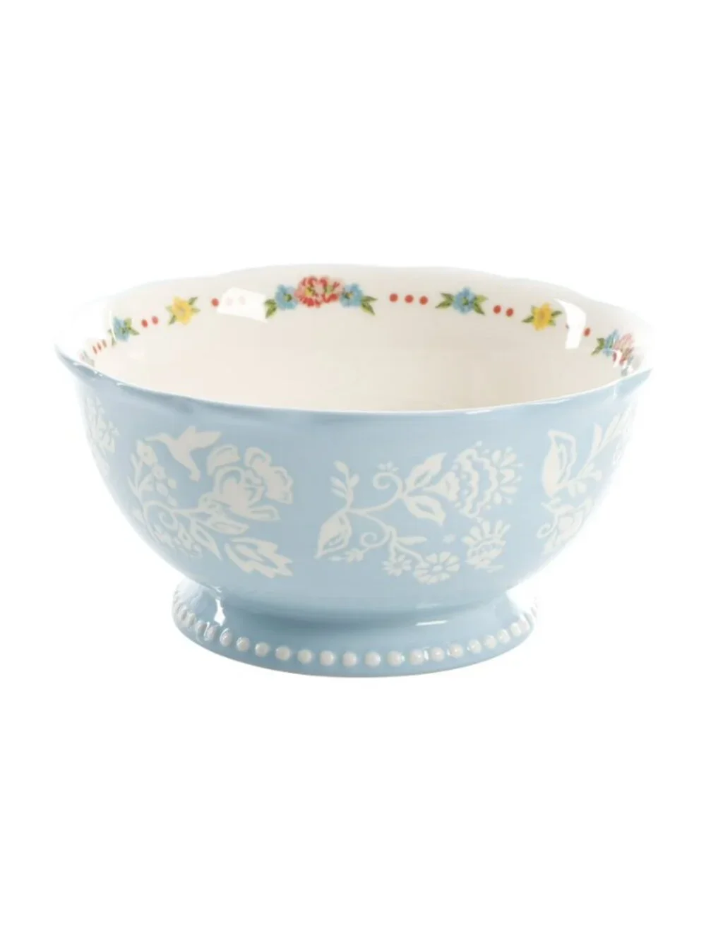 The Pioneer Woman Home Blue & Red Sweet Rose 12-Piece Floral Dinnerware Set